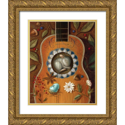 A Residence of Resonance Gold Ornate Wood Framed Art Print with Double Matting by Matarazzo, Gina