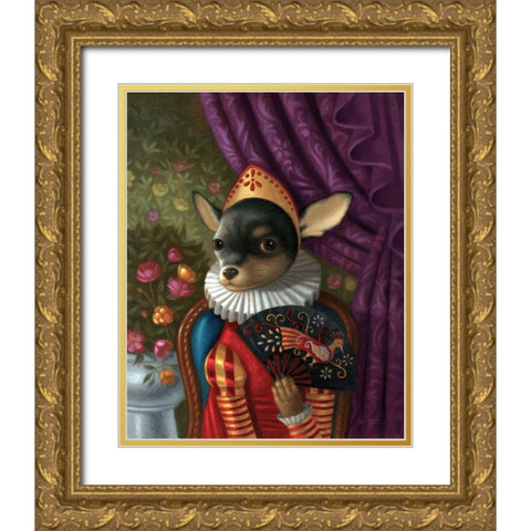 Violeta, Before Triumph Gold Ornate Wood Framed Art Print with Double Matting by Matarazzo, Gina