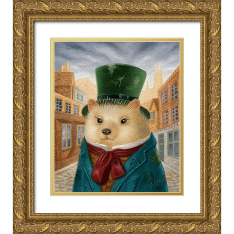 Smythe Gold Ornate Wood Framed Art Print with Double Matting by Matarazzo, Gina