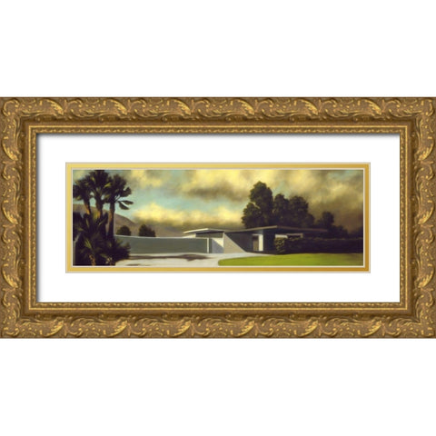 Another Green World Gold Ornate Wood Framed Art Print with Double Matting by Monzon, Rick