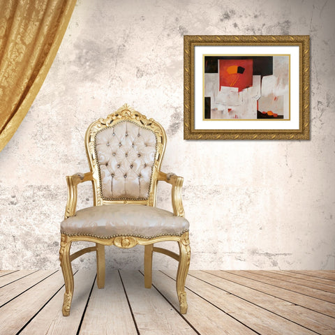 Forever Gold Ornate Wood Framed Art Print with Double Matting by Montel, Fanou