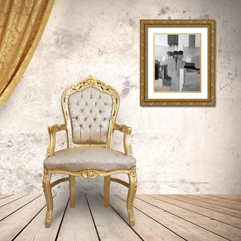 Remain Standing Gold Ornate Wood Framed Art Print with Double Matting by Montel, Fanou