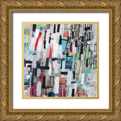 Rainfall Gold Ornate Wood Framed Art Print with Double Matting by Moffitt, Michelle Daisley