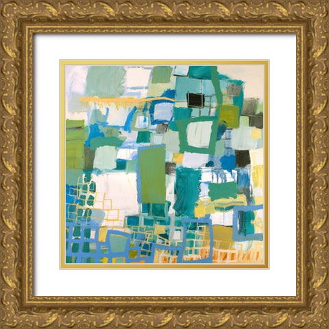 Serene Gold Ornate Wood Framed Art Print with Double Matting by Moffitt, Michelle Daisley