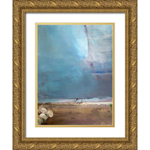 Invisible City Gold Ornate Wood Framed Art Print with Double Matting by Merino, Carmen