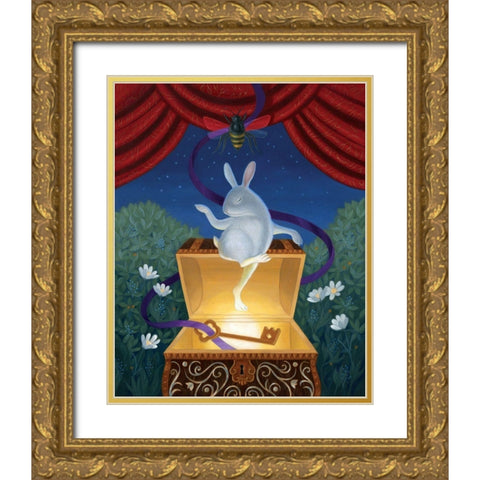 A Beekeepers Dream Gold Ornate Wood Framed Art Print with Double Matting by Matarazzo, Gina