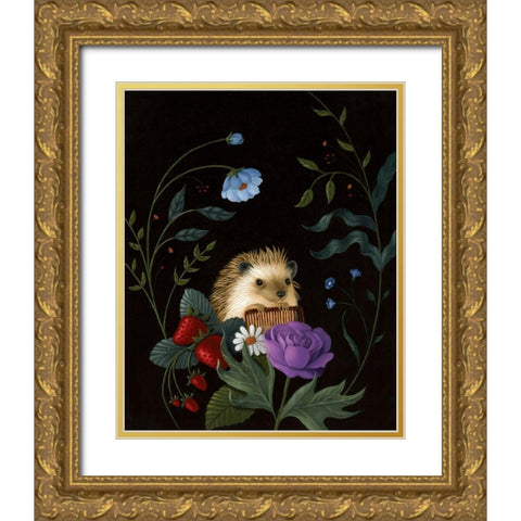 A Dashing Fellow Gold Ornate Wood Framed Art Print with Double Matting by Matarazzo, Gina