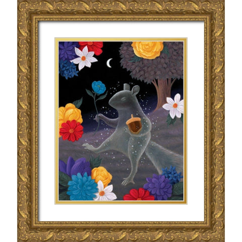 The Spirit Guide Gold Ornate Wood Framed Art Print with Double Matting by Matarazzo, Gina