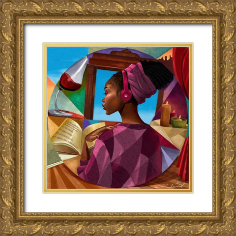 Youâ€™re Enough Gold Ornate Wood Framed Art Print with Double Matting by Muhammad, Salaam