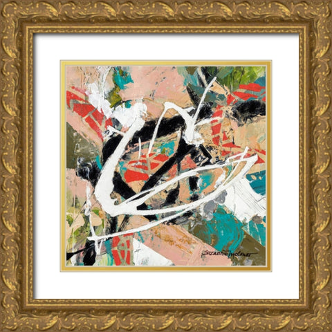 Stacked Gold Ornate Wood Framed Art Print with Double Matting by McCourt, Suzanne