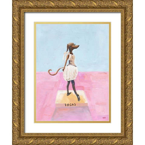 Dogas Gold Ornate Wood Framed Art Print with Double Matting by Marshall, Lucy