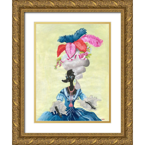 The Venetian Chiennale Calls! Gold Ornate Wood Framed Art Print with Double Matting by Marshall, Lucy