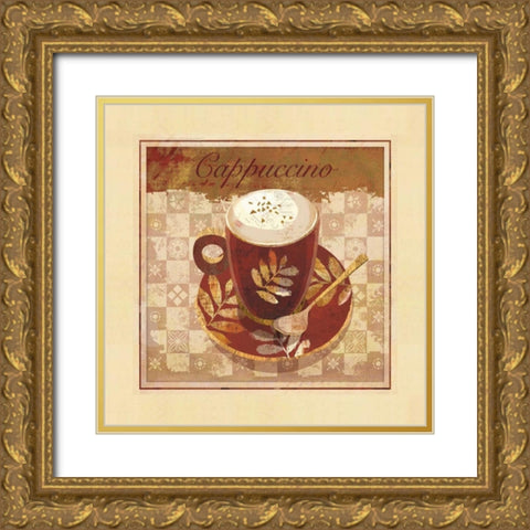Cappuccino Gold Ornate Wood Framed Art Print with Double Matting by Maron, Linda