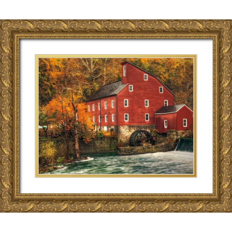 Country Living Gold Ornate Wood Framed Art Print with Double Matting by Mikaels, Natalie