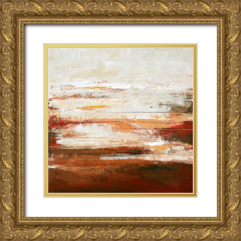 Red Limit Gold Ornate Wood Framed Art Print with Double Matting by Design Fabrikken