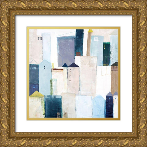 Playground 1 Gold Ornate Wood Framed Art Print with Double Matting by Design Fabrikken