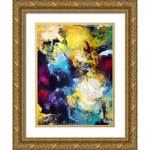 Treasure Hunt Gold Ornate Wood Framed Art Print with Double Matting by Design Fabrikken