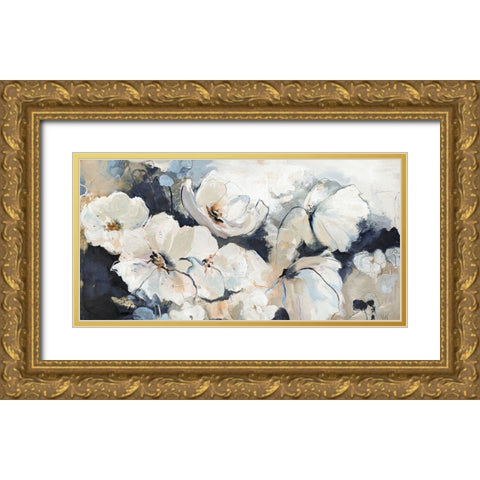 Flower Varity 2 Gold Ornate Wood Framed Art Print with Double Matting by Design Fabrikken