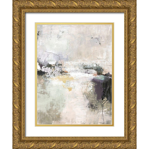 Garden Gate Gold Ornate Wood Framed Art Print with Double Matting by Design Fabrikken