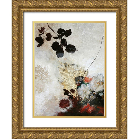 Still Life 3 Gold Ornate Wood Framed Art Print with Double Matting by Design Fabrikken
