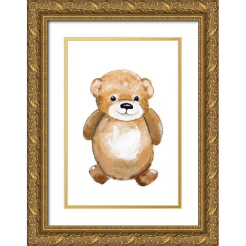 Little Bear Gold Ornate Wood Framed Art Print with Double Matting by Design Fabrikken