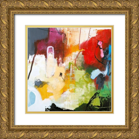 Tango 3 Gold Ornate Wood Framed Art Print with Double Matting by Design Fabrikken