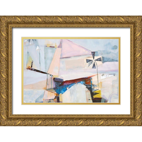 Spinning Mill 2 Gold Ornate Wood Framed Art Print with Double Matting by Design Fabrikken