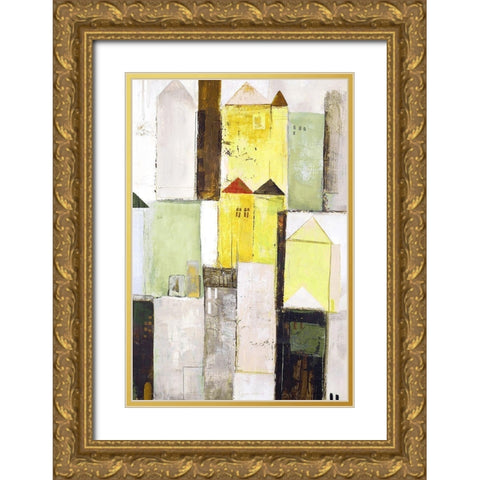 Playground 2 Gold Ornate Wood Framed Art Print with Double Matting by Design Fabrikken