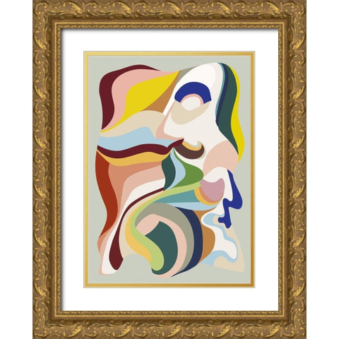 Born Again 2 Gold Ornate Wood Framed Art Print with Double Matting by Design Fabrikken