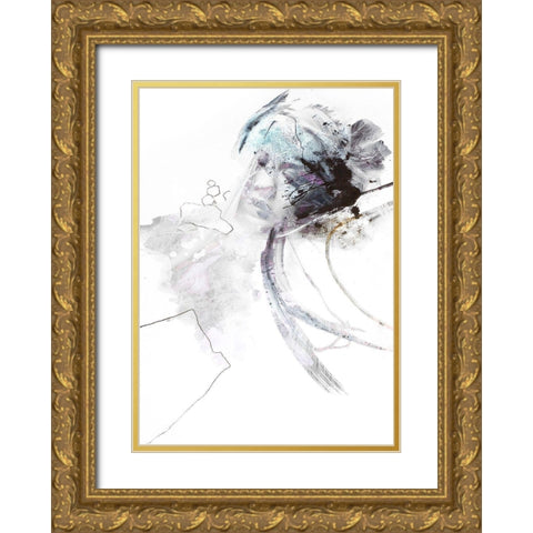 High and Light Gold Ornate Wood Framed Art Print with Double Matting by Design Fabrikken