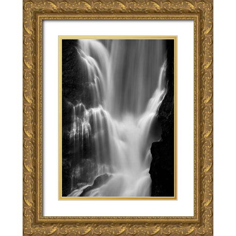 Falls Gold Ornate Wood Framed Art Print with Double Matting by Design Fabrikken