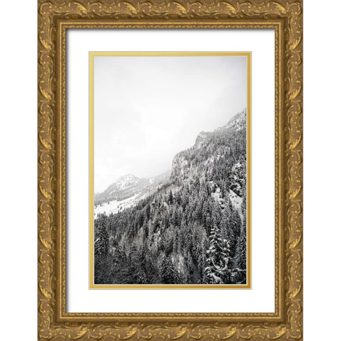 Suganth Gold Ornate Wood Framed Art Print with Double Matting by Design Fabrikken