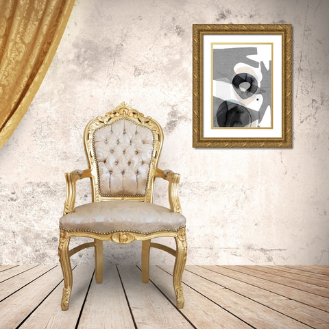 Paper 1 Gold Ornate Wood Framed Art Print with Double Matting by Design Fabrikken