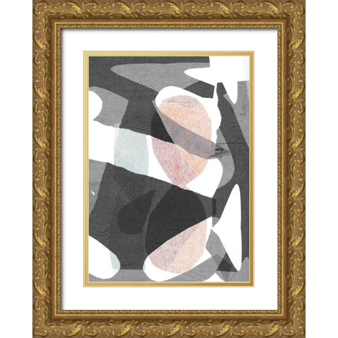 Paper 2 Gold Ornate Wood Framed Art Print with Double Matting by Design Fabrikken