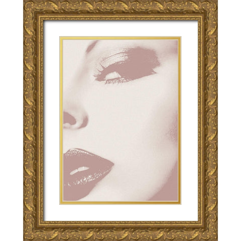 This Way Gold Ornate Wood Framed Art Print with Double Matting by Design Fabrikken