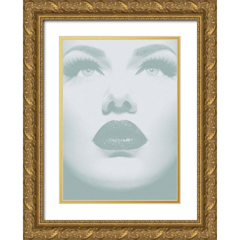 Lashes Gold Ornate Wood Framed Art Print with Double Matting by Design Fabrikken