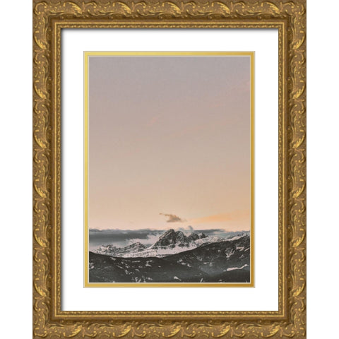Beyond Gold Ornate Wood Framed Art Print with Double Matting by Design Fabrikken