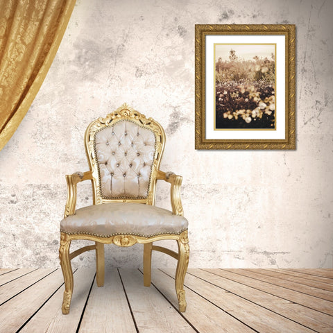 Golden Field Gold Ornate Wood Framed Art Print with Double Matting by Design Fabrikken