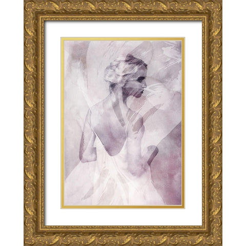 I Whish Gold Ornate Wood Framed Art Print with Double Matting by Design Fabrikken