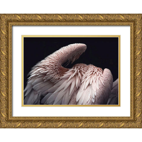 Flamboyance 2 Gold Ornate Wood Framed Art Print with Double Matting by Design Fabrikken