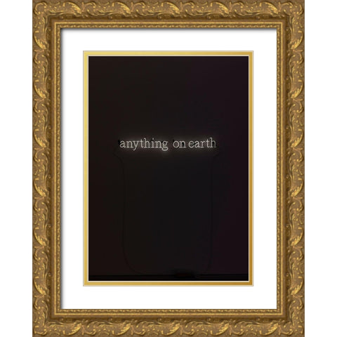 Anything Gold Ornate Wood Framed Art Print with Double Matting by Design Fabrikken