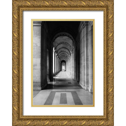 Architecture 5 Gold Ornate Wood Framed Art Print with Double Matting by Design Fabrikken