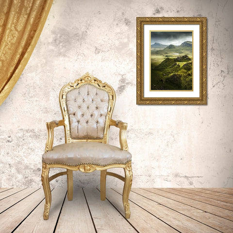 Bishop 7 Gold Ornate Wood Framed Art Print with Double Matting by Design Fabrikken
