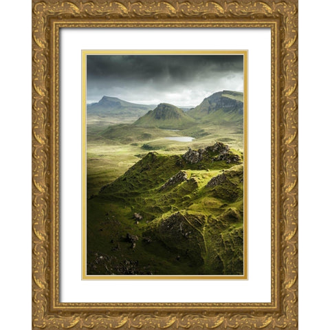 Bishop 7 Gold Ornate Wood Framed Art Print with Double Matting by Design Fabrikken