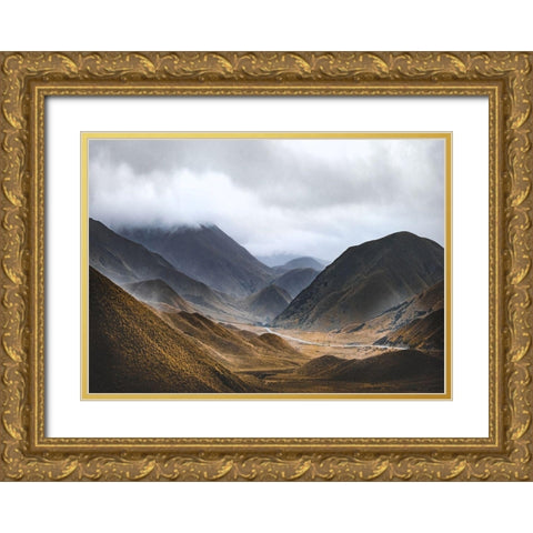 Bishop 9 Gold Ornate Wood Framed Art Print with Double Matting by Design Fabrikken