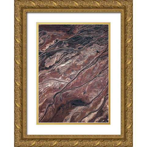 From Above 1 Gold Ornate Wood Framed Art Print with Double Matting by Design Fabrikken
