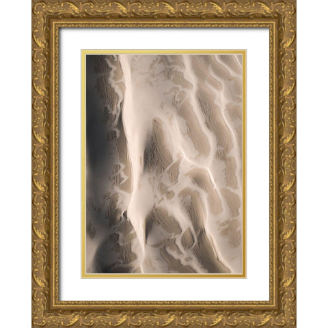 From Above 3 Gold Ornate Wood Framed Art Print with Double Matting by Design Fabrikken