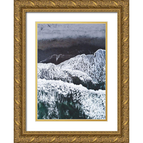 From Above 5 Gold Ornate Wood Framed Art Print with Double Matting by Design Fabrikken