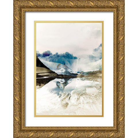 The Rising 2 Gold Ornate Wood Framed Art Print with Double Matting by Design Fabrikken