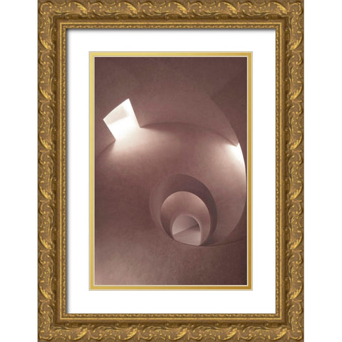 Room 2 Gold Ornate Wood Framed Art Print with Double Matting by Design Fabrikken